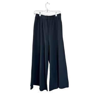 Wendy Trendy Wide Leg Black Pants One Size